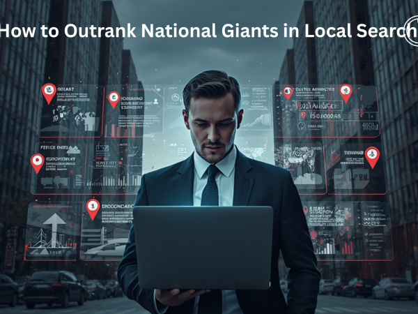 What are the best ways to outrank larger national brands in local search?