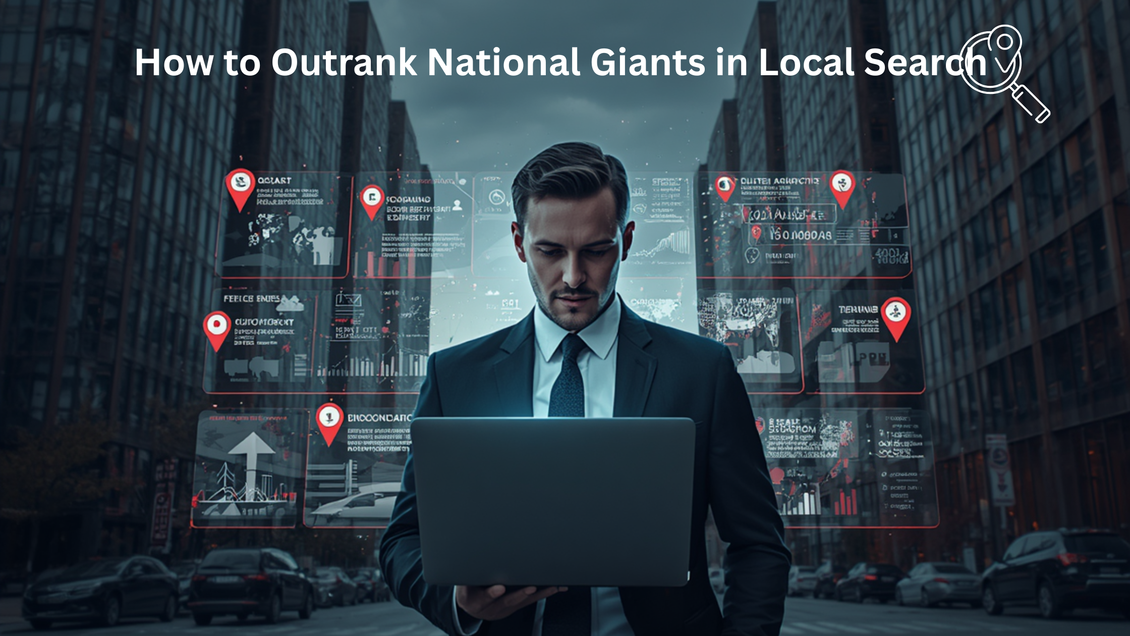 What are the best ways to outrank larger national brands in local search?